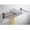 Stainless Steel Metal Towel Bar, Wall-Mounted Towel Holder Organizer Towel Shelf Storage Rail for Bathroom